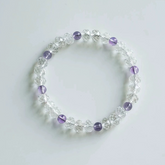 OZ Dorothy Series WH1003 Clear Quartz & Amethyst Bracelet